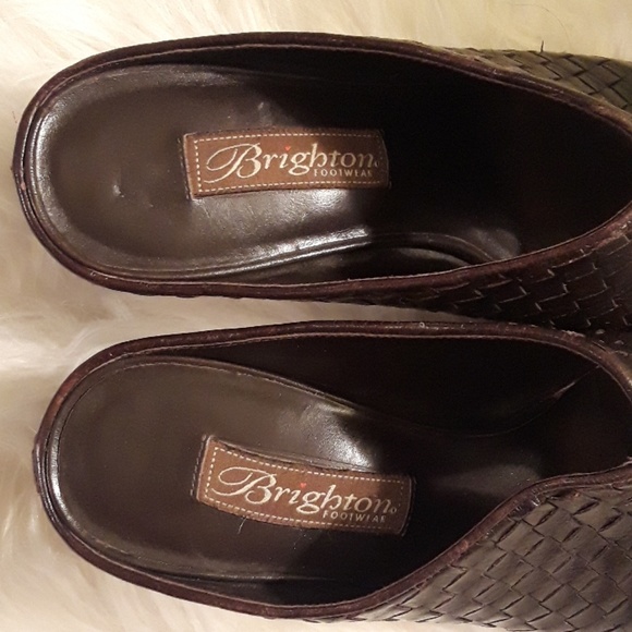 HP ×2 🎉PRICE  DROP BEAUTIFUL BRIGHTON TYNAN MULES - Picture 7 of 8